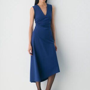 Babaton Aritzia Swing Maxi Sleeveless Dress In Byron Blue Women's Size L - NWT